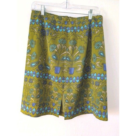 Talbots Womens Stretch Skirt Size 10 Petite Silk Blend Fully Lined - Picture 3 of 7